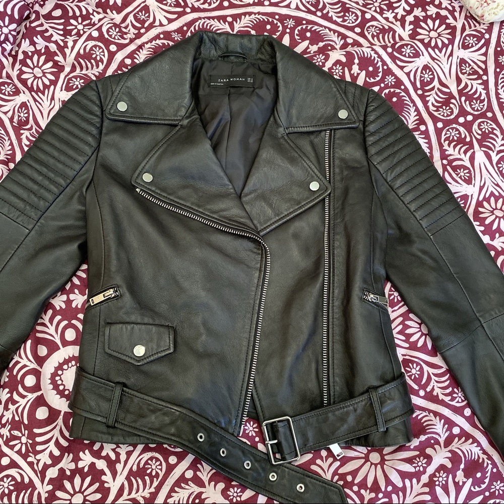 ZARA FAUX LEATHER JACKET